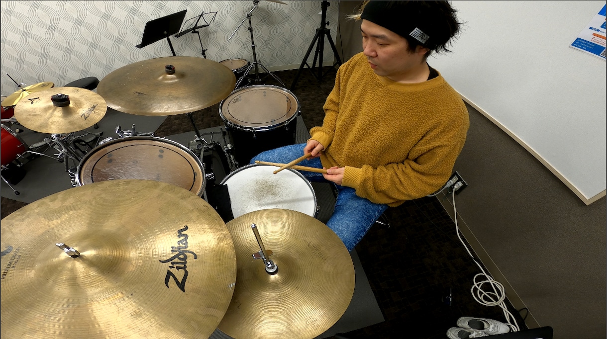 １回【1000円】でビデオドラムレッスンします 破格の1000円でプロドラマーが丁寧にレッスンします イメージ1