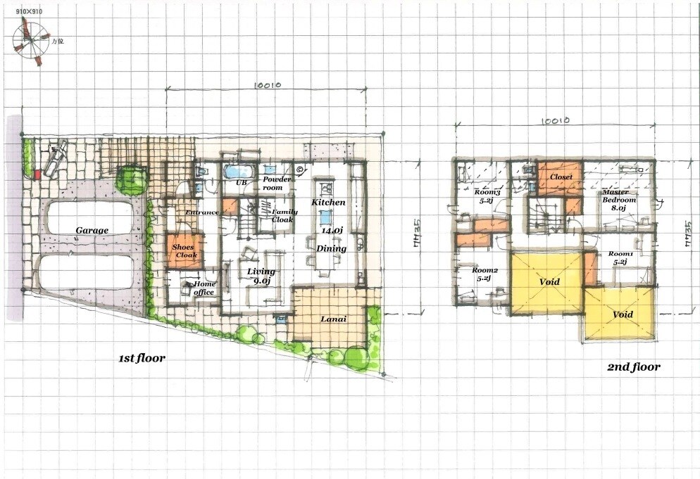 手書きの図面、パース作成します 柔らかい雰囲気の図面や外観図作成 イメージ2