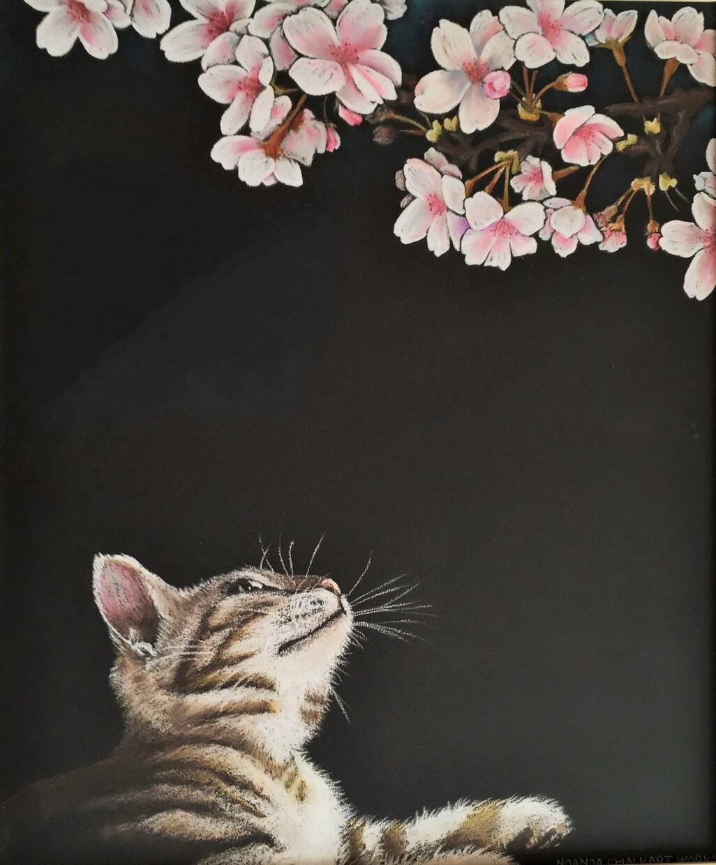 チョークアートでオリジナルなペット画描きます ペットのワンちゃん猫ちゃんの絵をインテリアに♪プレゼントに♪ イメージ9
