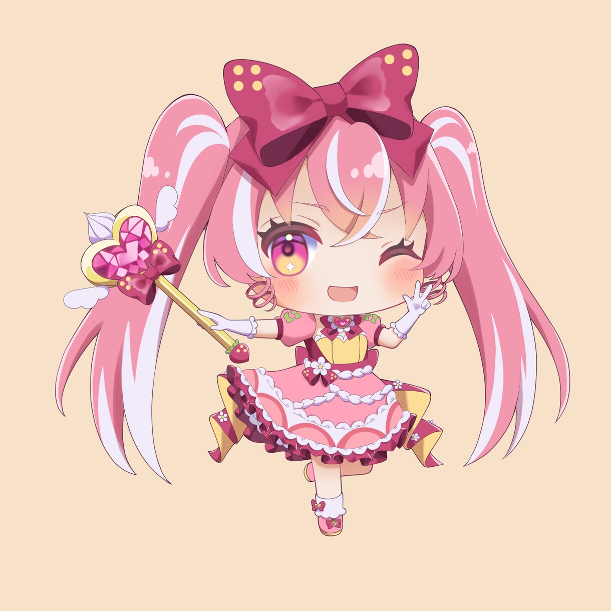 かわいい2頭身キャラ描きます ぷにもちっとかわいい2頭身SDキャラです イメージ6