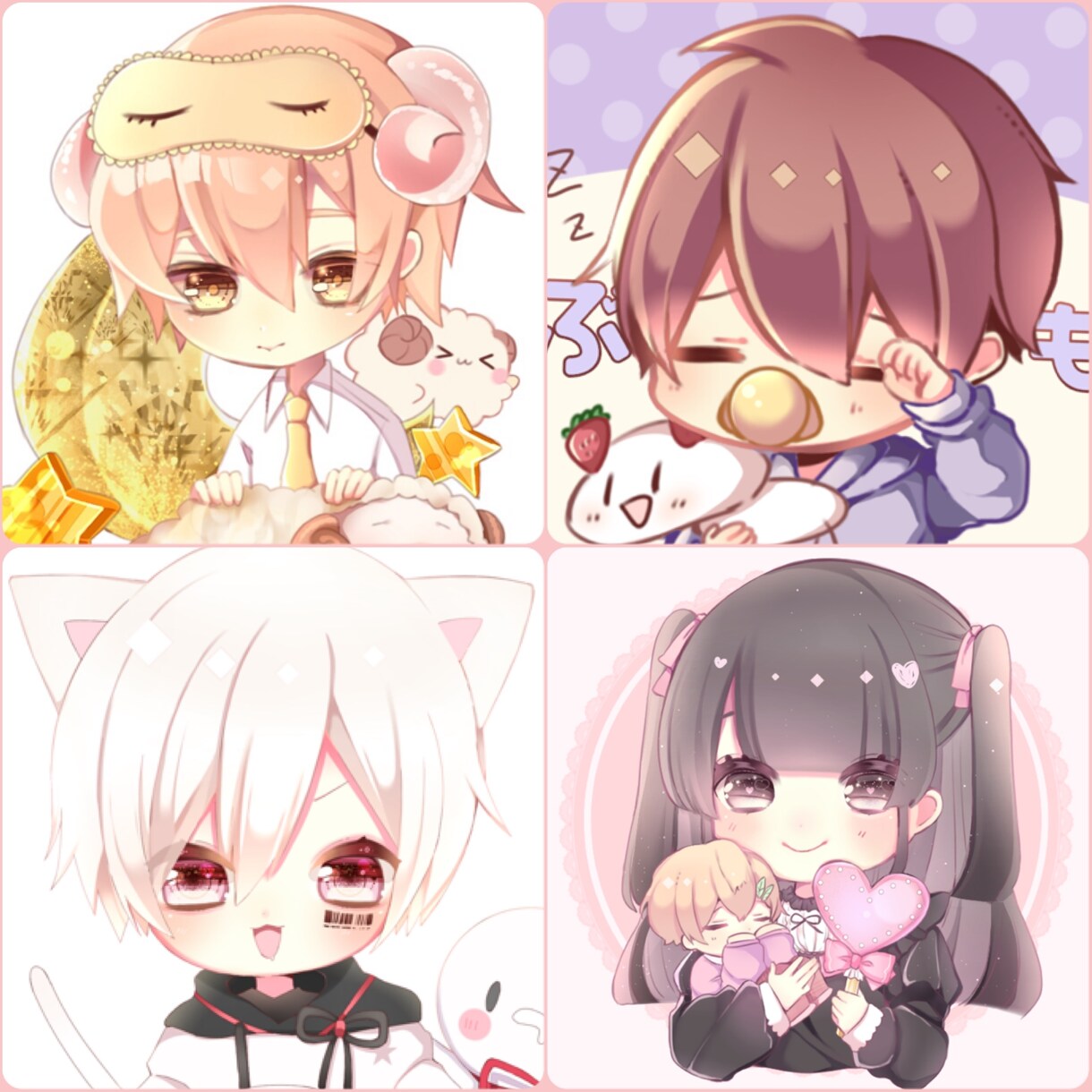 ちびキャライラスト依頼承ります SNSアイコン、グッズ用など(要相談) イメージ3