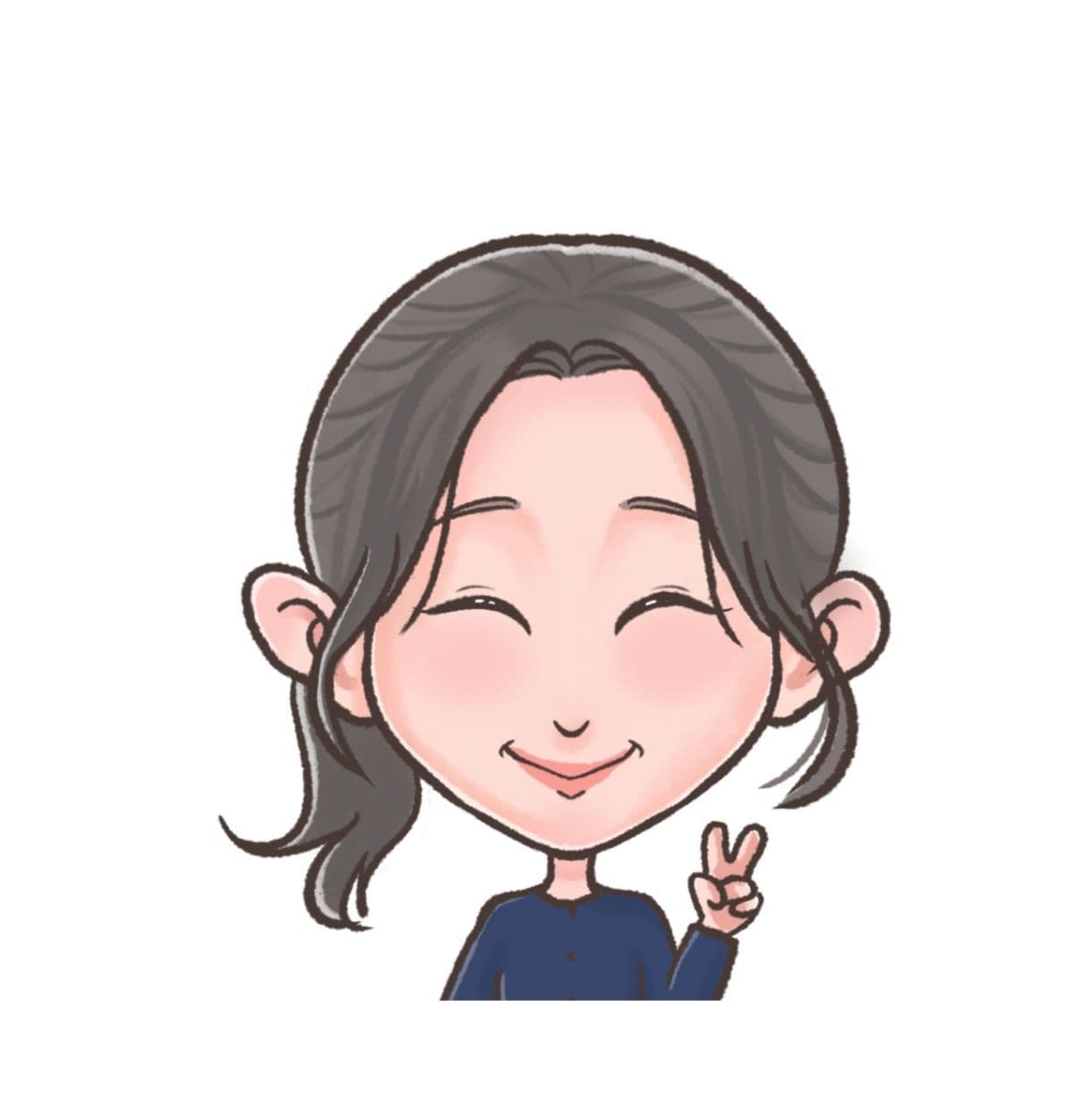 あなたの分身を優しいタッチで似顔絵にします 盛りすぎず、でも少し可愛く「あなたらしさ」を大切にしたタッチ イメージ7
