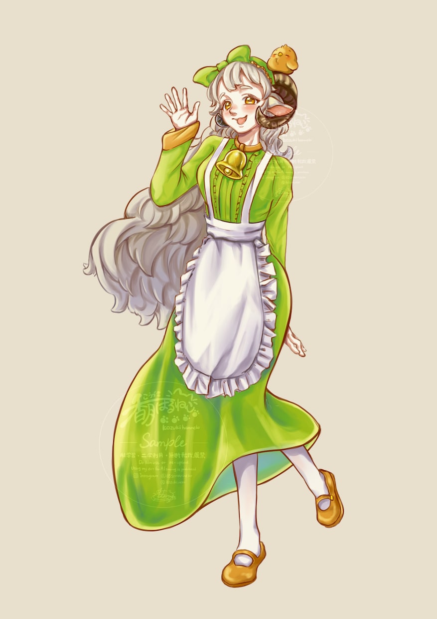 アイコン・グッズ・贈り物にも！イラスト描きます ウルウルの肌感、女の子や獣耳を描くのが好きです。 イメージ4