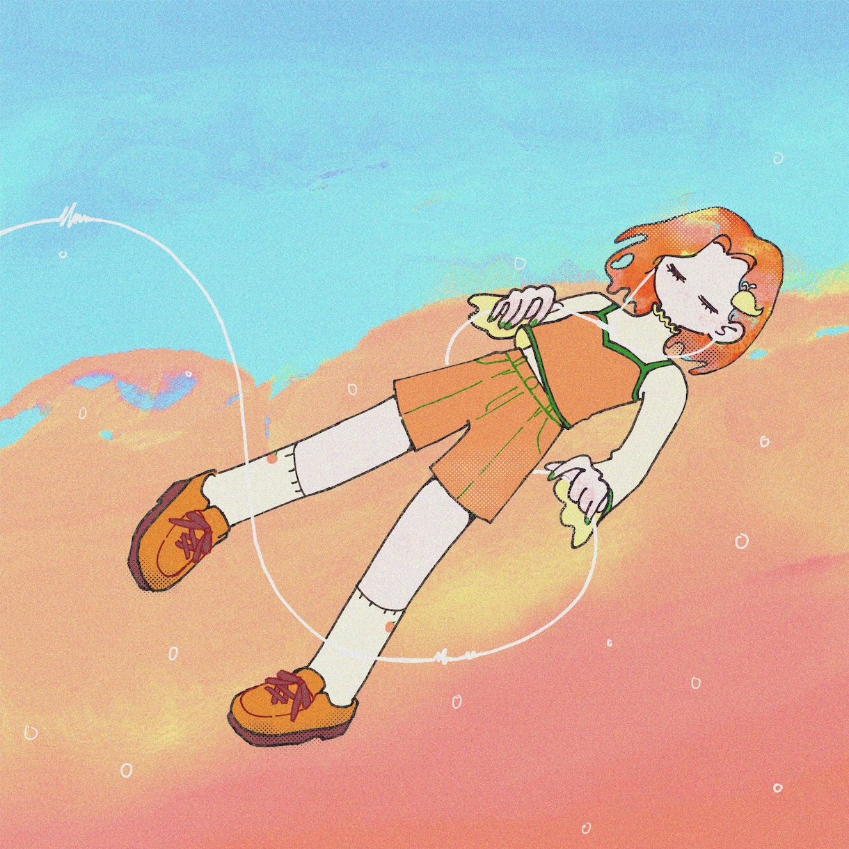 ゆらめく世界観のイラストを描きます シンプルで印象に残るジャケットにしてみませんか？ イメージ2