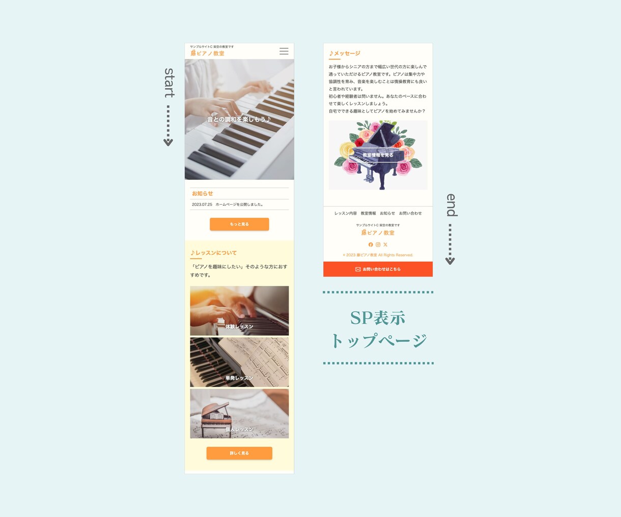 個人事業主様向けのホームページをお作りします テンプレートを使用したシンプルで見やすいサイトを制作します。 イメージ4