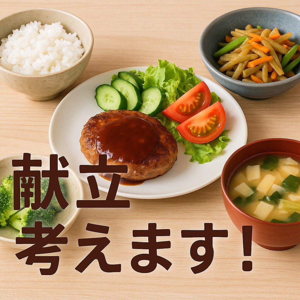 今日の献立考えます 冷蔵庫にあるものだけで、今日、今週の献立を考えます！ イメージ1