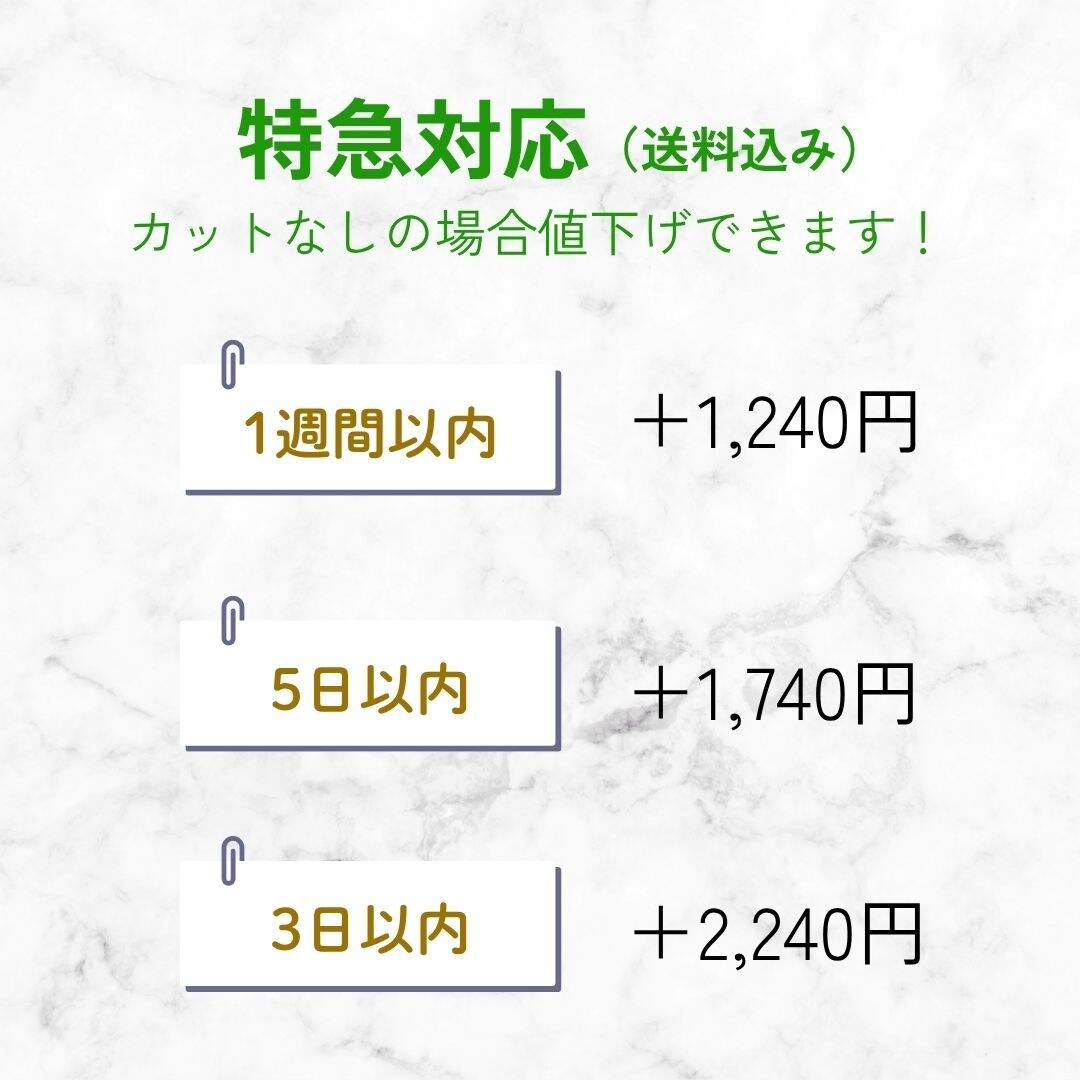 2つ折りスクエア席札作成します 特急対応、小ロット注文OKです◎ イメージ5