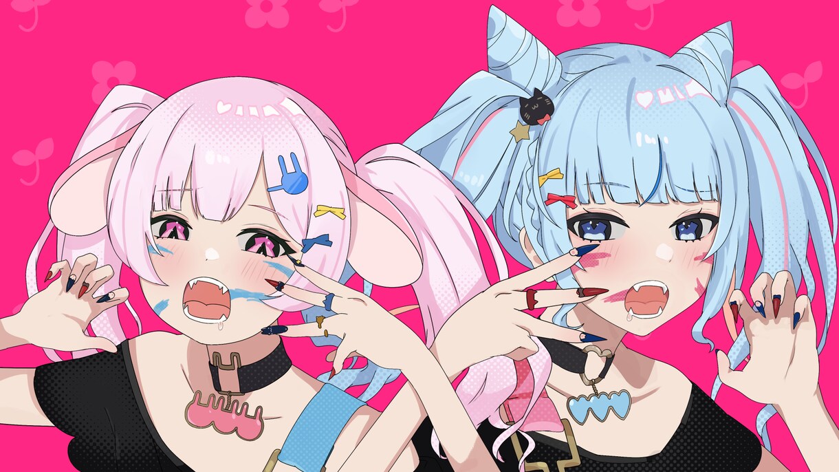 歌ってみた動画のカバーイラストを制作します あなただけのキャラクターイラストで動画のクオリティアップ イメージ4