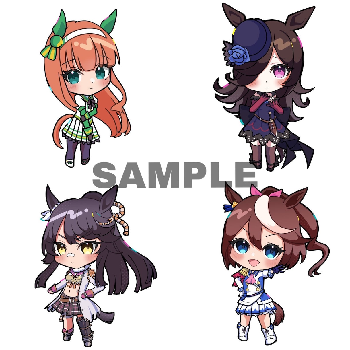 ポップで可愛いデフォルメSDイラスト描きます グッズ制作やアイコン等にぴったりな可愛いイラストを描きます イメージ6
