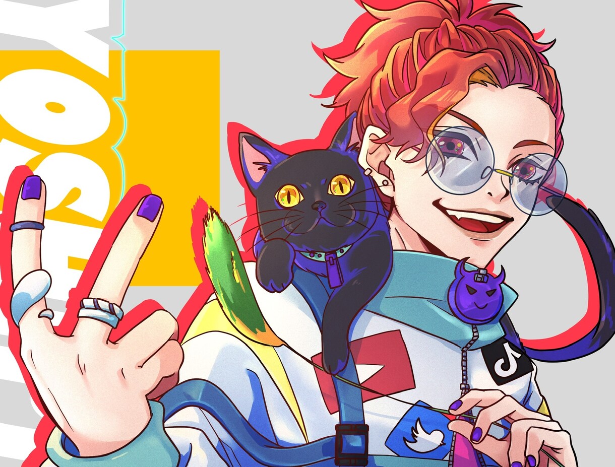 カラフルなキャラクターイラスト描きます 画風や絵柄等できる限りご期待に応えられるよう合わせます！ イメージ6