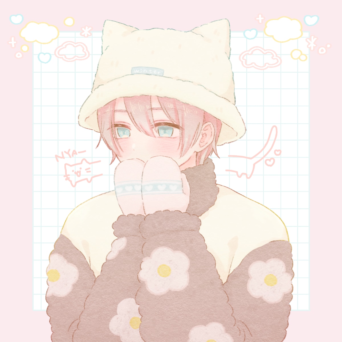 ふんわり可愛いアイコンを描きます 優しい雰囲気で制作します♪各種SNSなどにどうぞ イメージ3