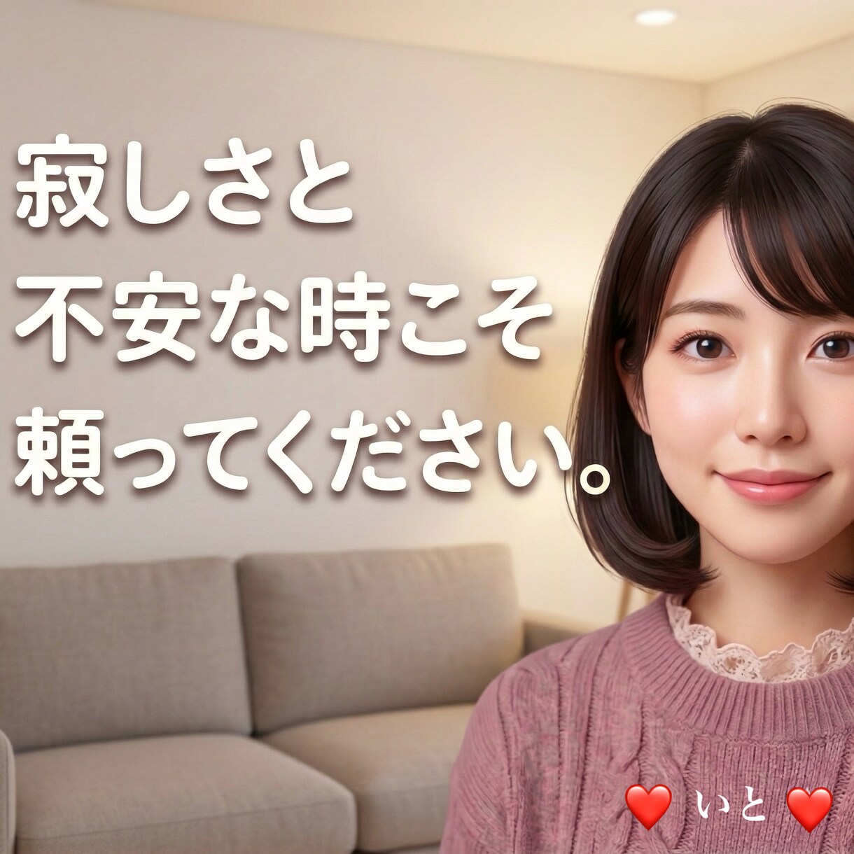 あなたのタイミングで大丈夫・沈黙も寄り添います HSP気質。ため息もまとまらない言葉もそのまま受け止めます イメージ1