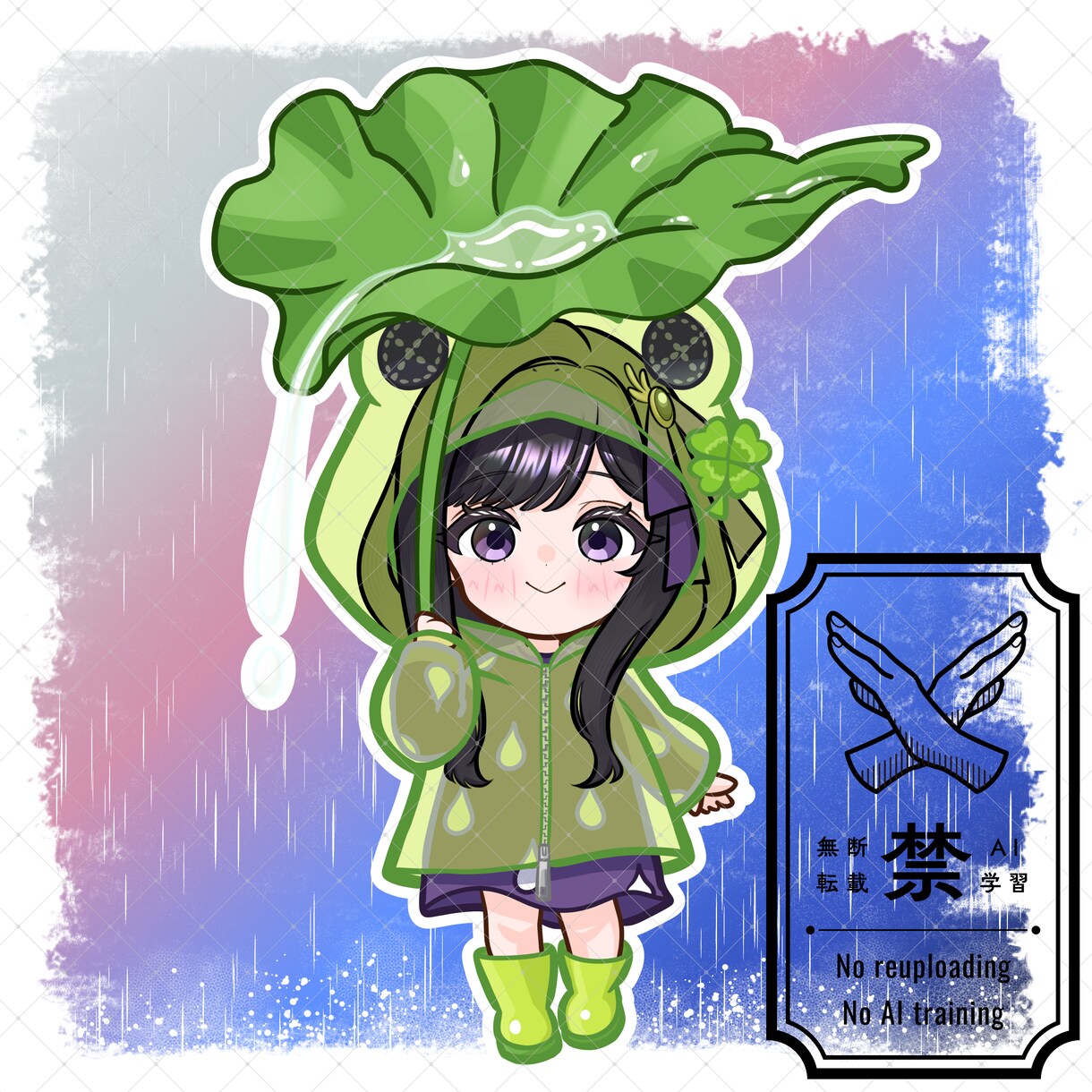 商用利用可！【カエルカッパ】ミニキャラを描きます ライバー活動をお手伝い！配信/パネル開け/アイコン/グッズ イメージ4