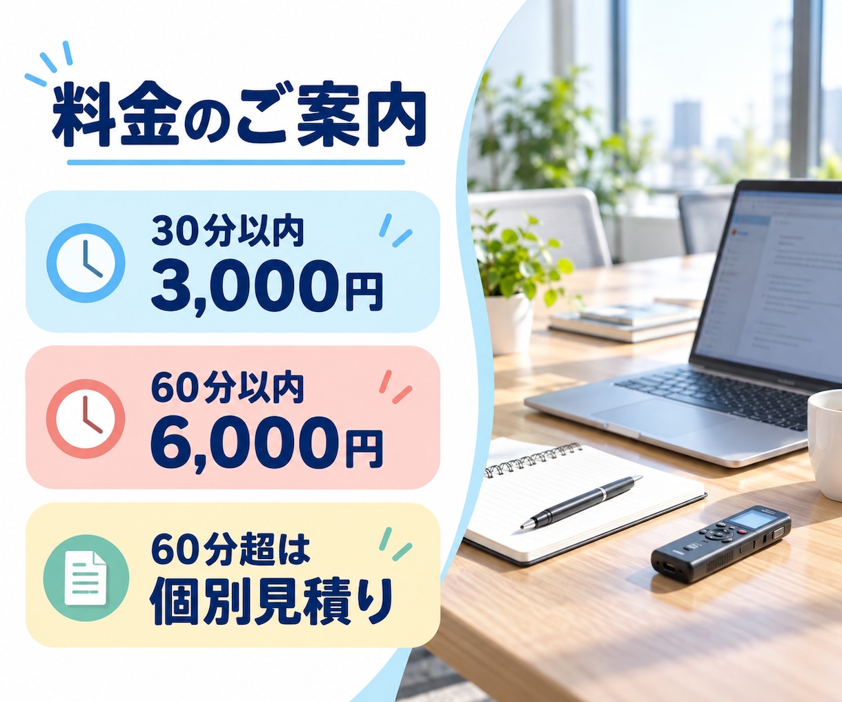 録音から要点のわかる議事録を作成します 決定事項・担当者・期限を整理｜WordとPDFで納品 イメージ3