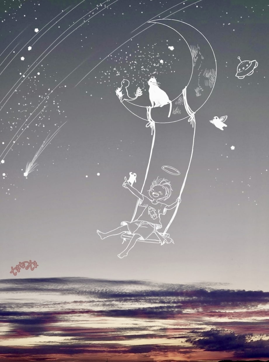 エモい写真にします お気に入りの写真にファンタジー溢れる絵を描きます イメージ5