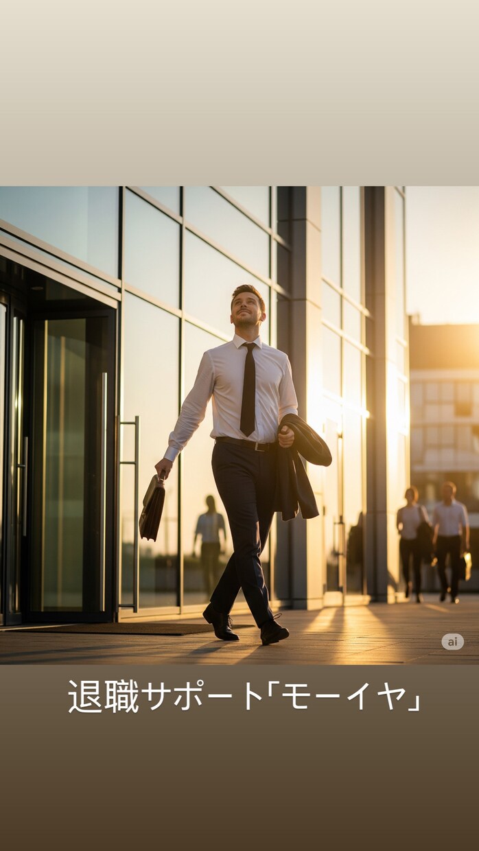 会社を辞めたいのに辞められない…その悩み解決します 無理をしない。人生に選択肢を！ イメージ1