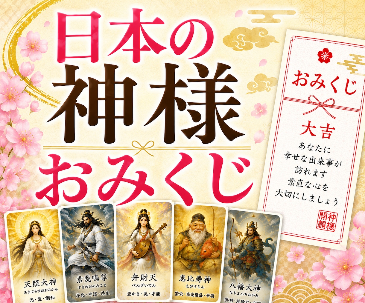 ワンコイン占い✨日本の神様カード1枚引きます モヤモヤした時に、神様カードからヒントを受け取りませんか？ イメージ1
