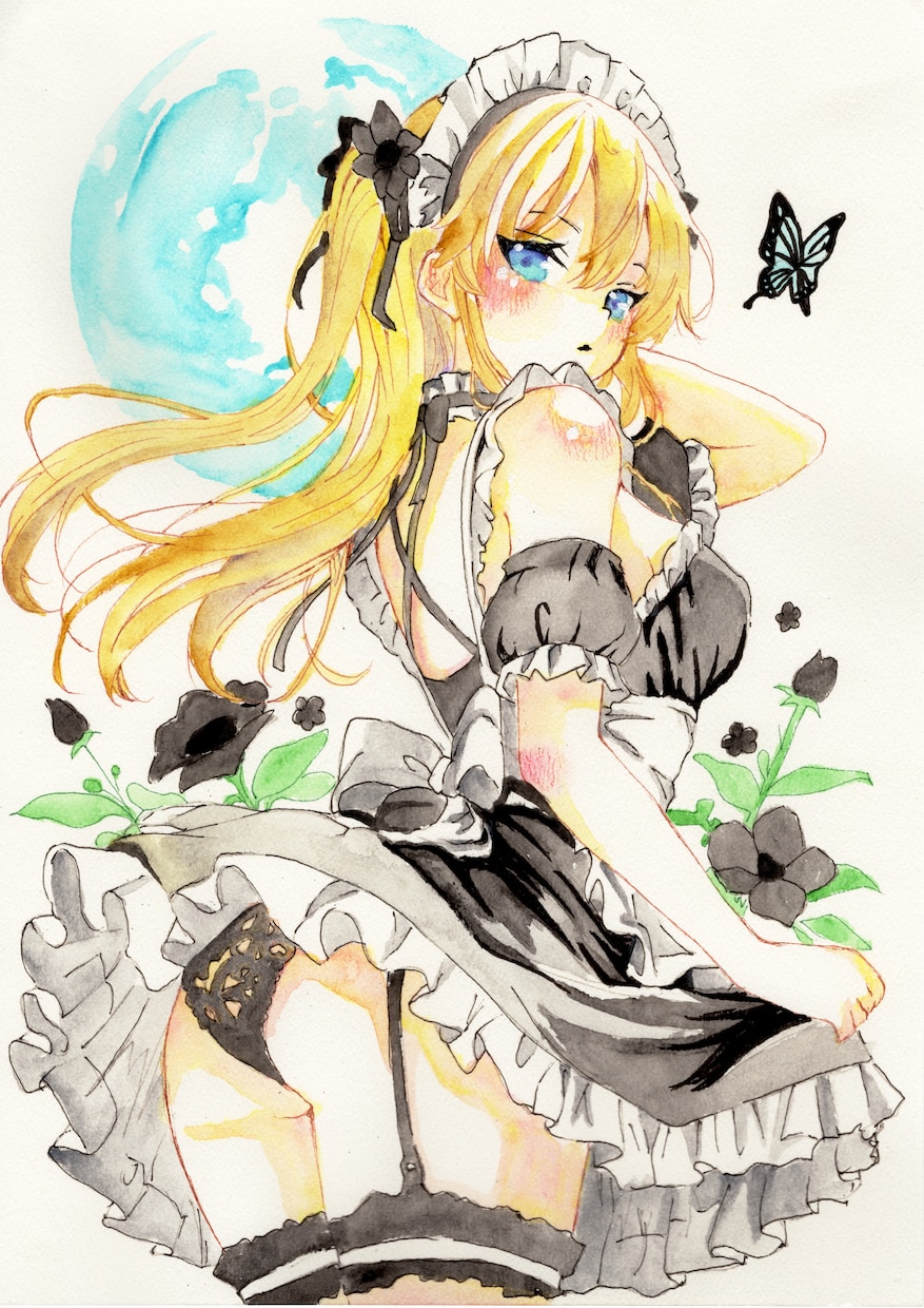 ご自身のAIイラストをアナログで描き直します 塗り絵師がAIイラストに命を吹き込みませます！ イメージ1