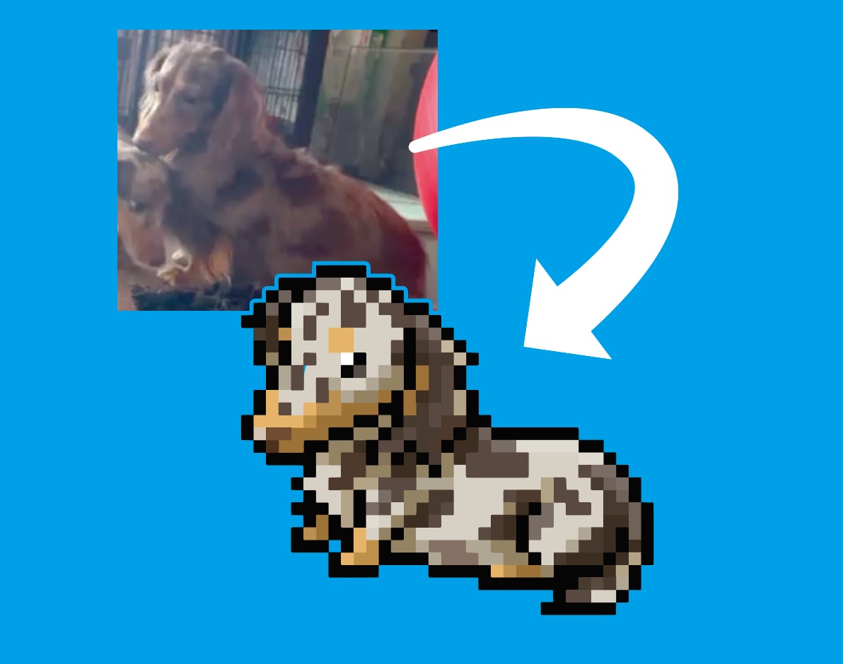 愛犬・ペットをSFC風の可愛いドット絵にします 最短即日納品！アイコンやグッズなどにも使いやすい！ イメージ2