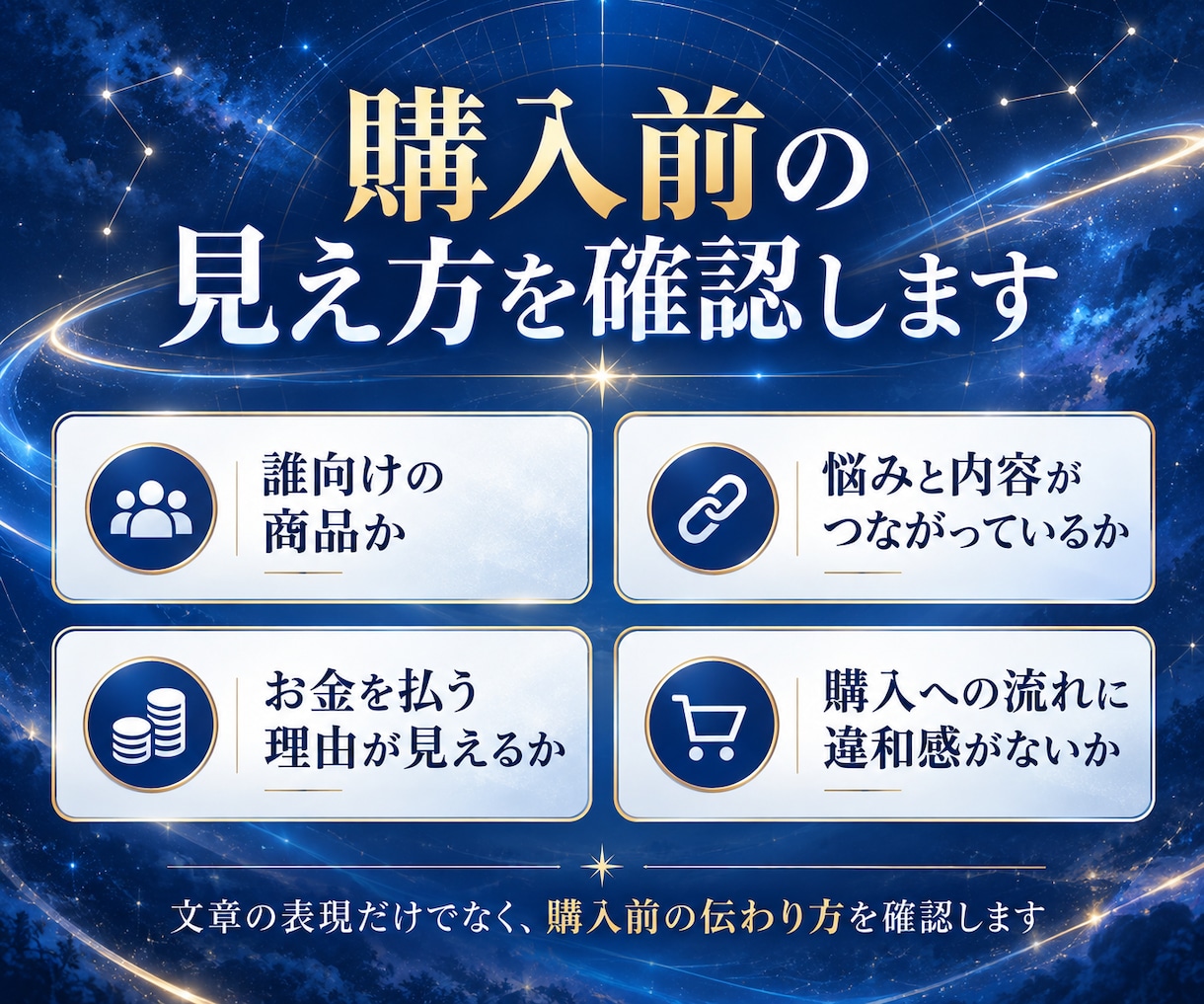 有料noteの無料部分を診断し改善点を3つ伝えます タイトル・無料部分・購入への流れを第三者目線で確認 イメージ5