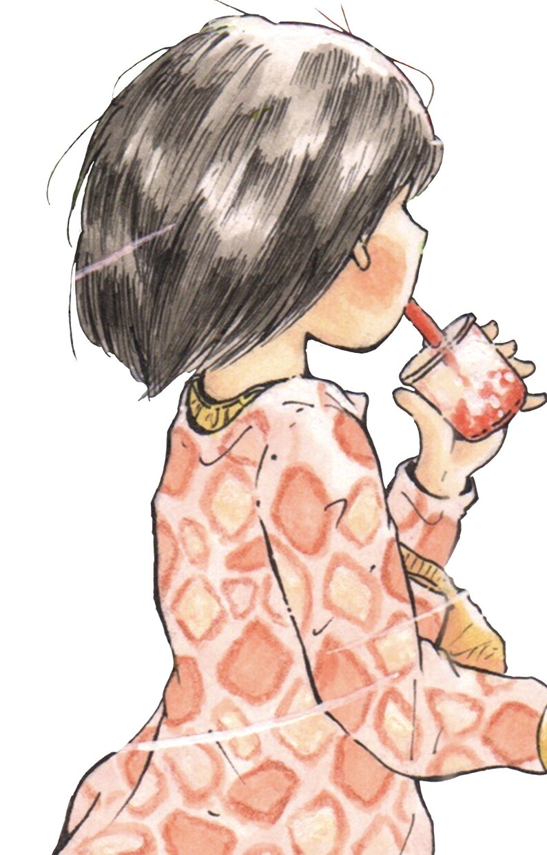温かみのある手描きイラストを制作します 日常の一場面を、懐かしく、やさしいアナログタッチで描きます イメージ5