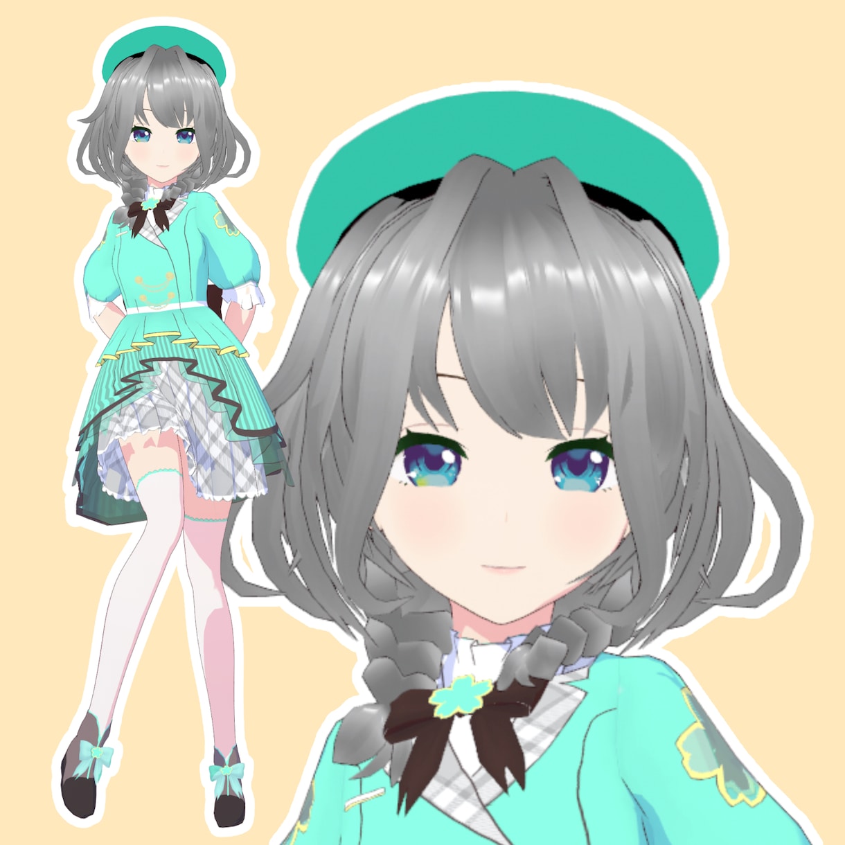 割引★商用・グッズ可！オリジナル3Dモデル作ります Vtuber活動やゲーム配信、VRChat等に！お着替え可能 イメージ9