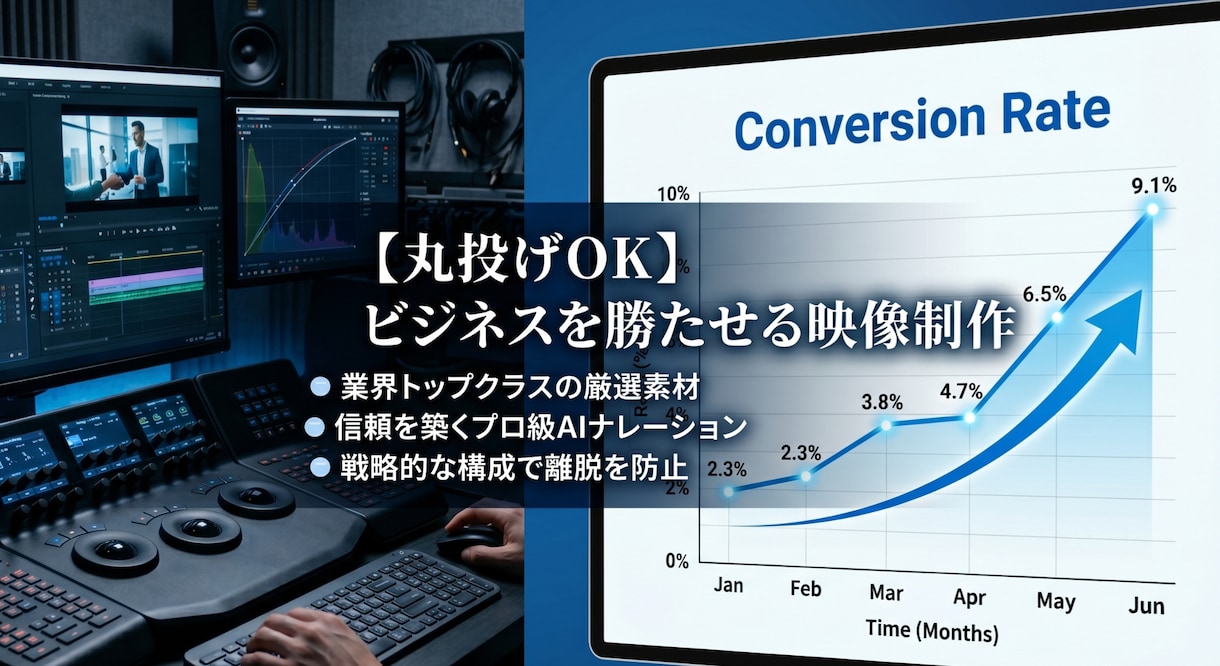 成約を加速させるシネマティックなPR映像制作します 【法人・店舗特化】素材なしで最強な高品質ナレーション制作まで イメージ2