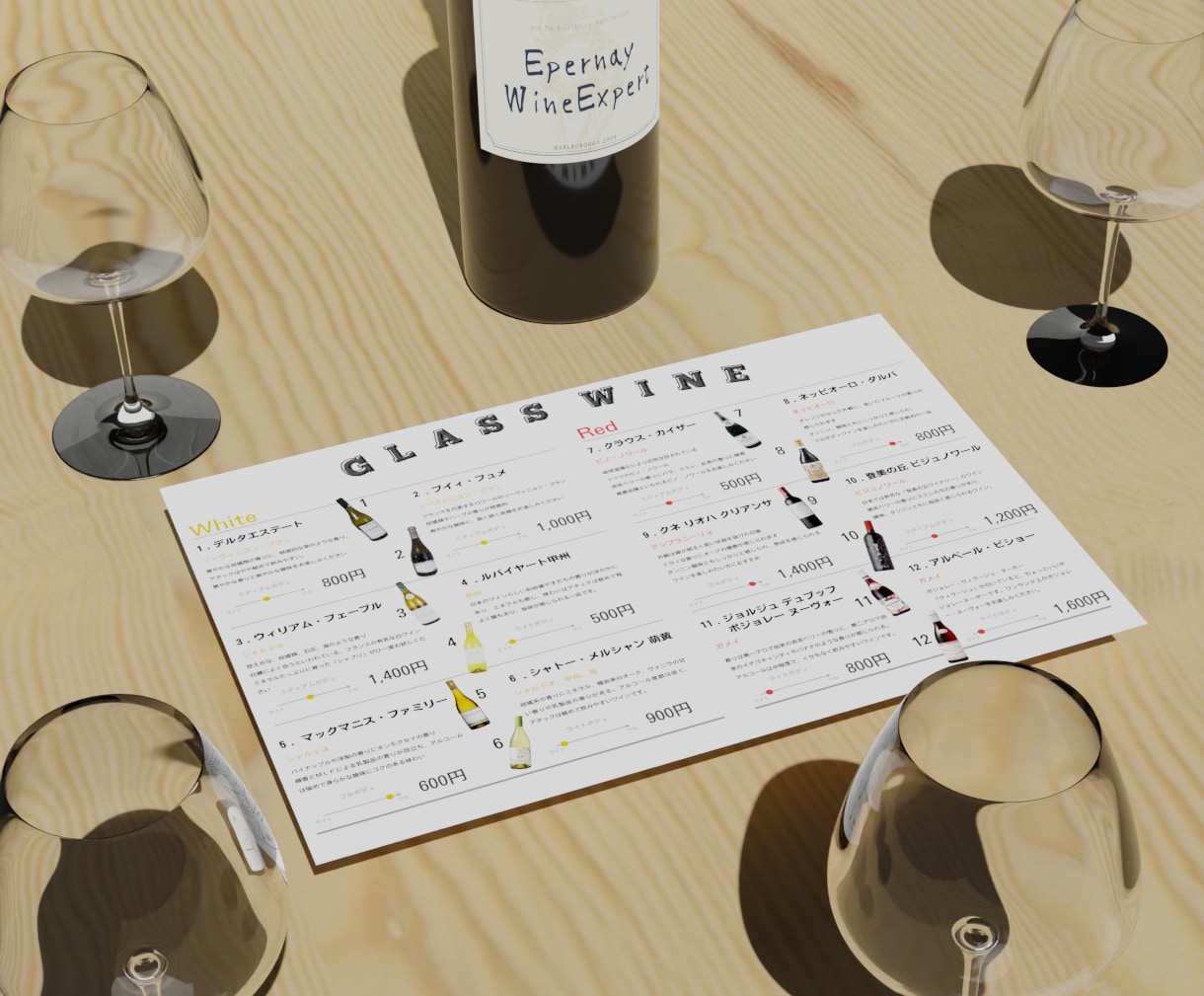飲食店向けワインリストを作成します ソムリエのコメント付ワインリストを丁寧に作成します！ イメージ10