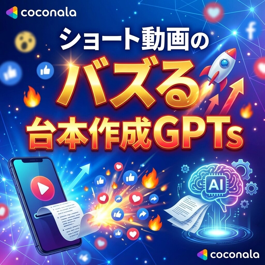 ショート動画のバズる台本作成GPTsをご提供します 視聴維持率を高める「黄金比率」の構成案を自動生成！ イメージ1