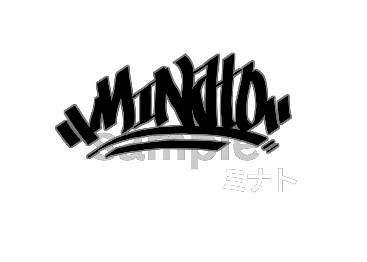 お子様やご自身のお名前グラフィティーで書きます 唯一無二のグラフィティーでのお名前デザインします！ イメージ2