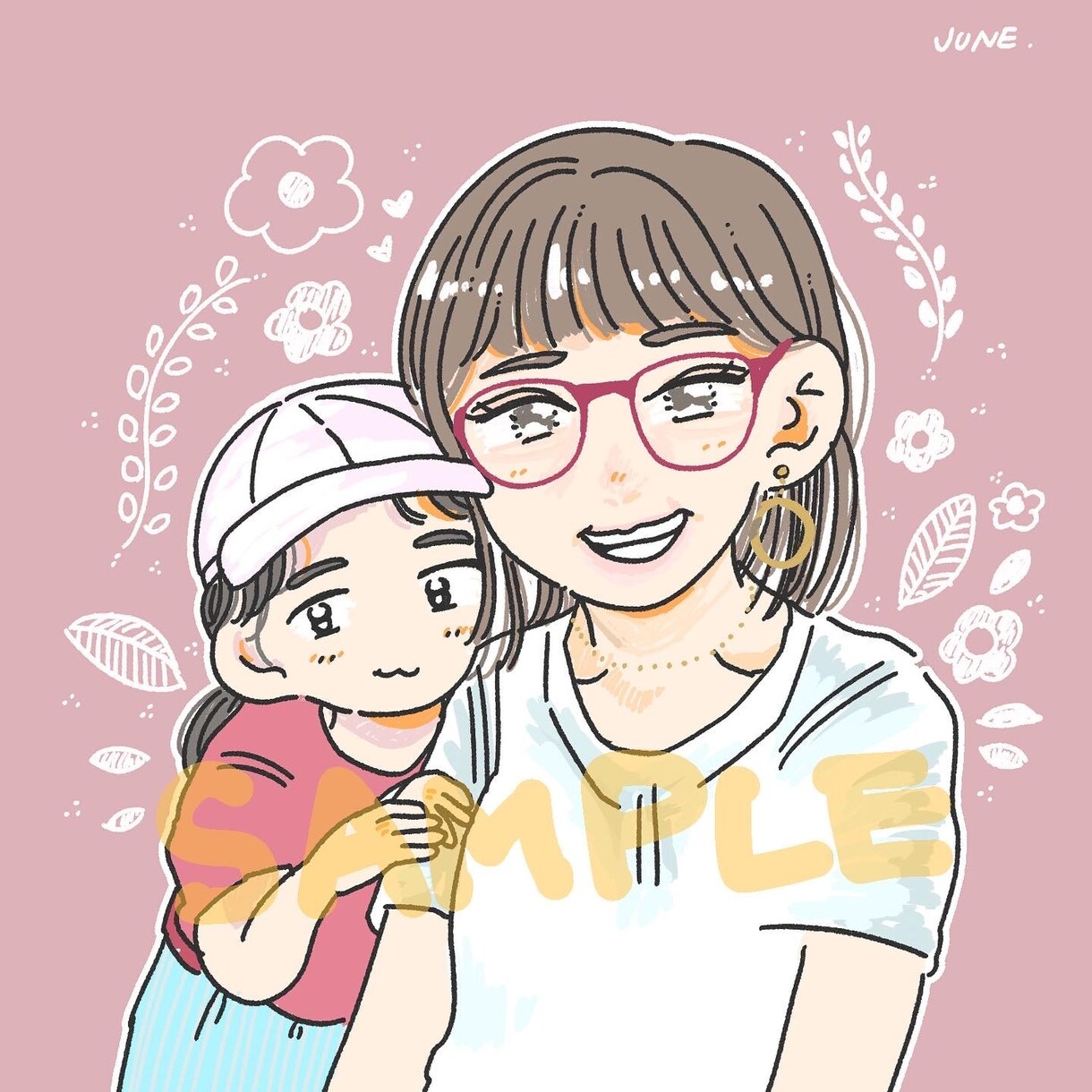 ポップなタッチで似顔絵を描かせていただきます 個性的でかわいいタッチであなたの似顔絵を描かせていただきます イメージ4
