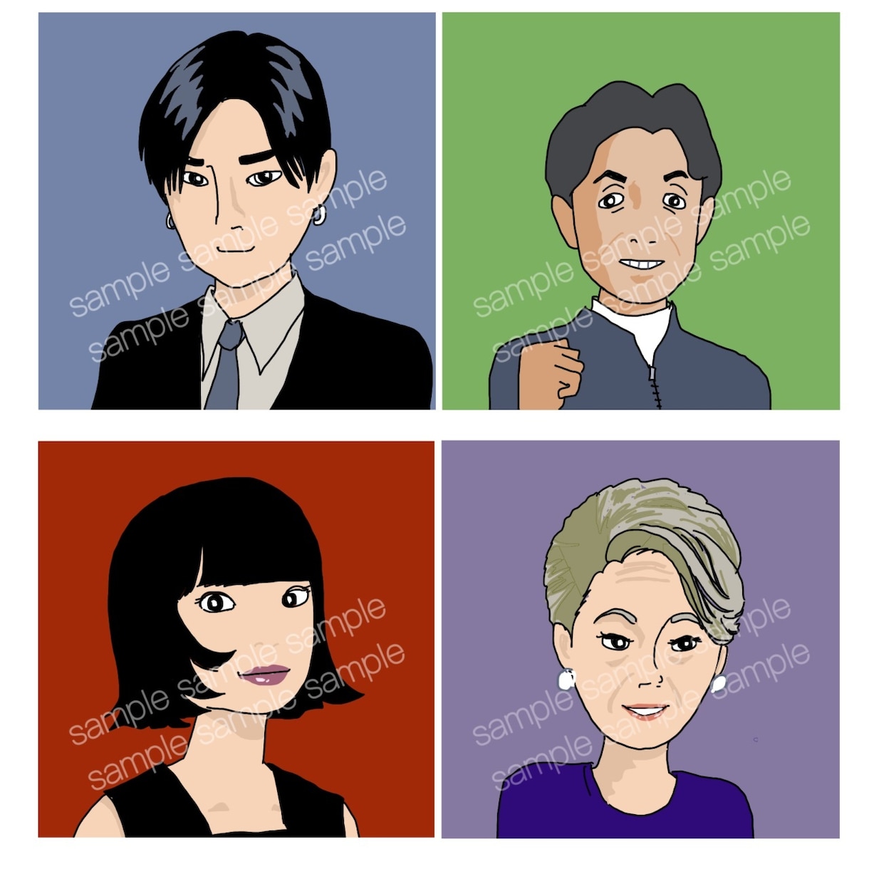 SNS用オリジナルアイコンお描きします マットな色合いのアイコンはいかがですか？ イメージ3