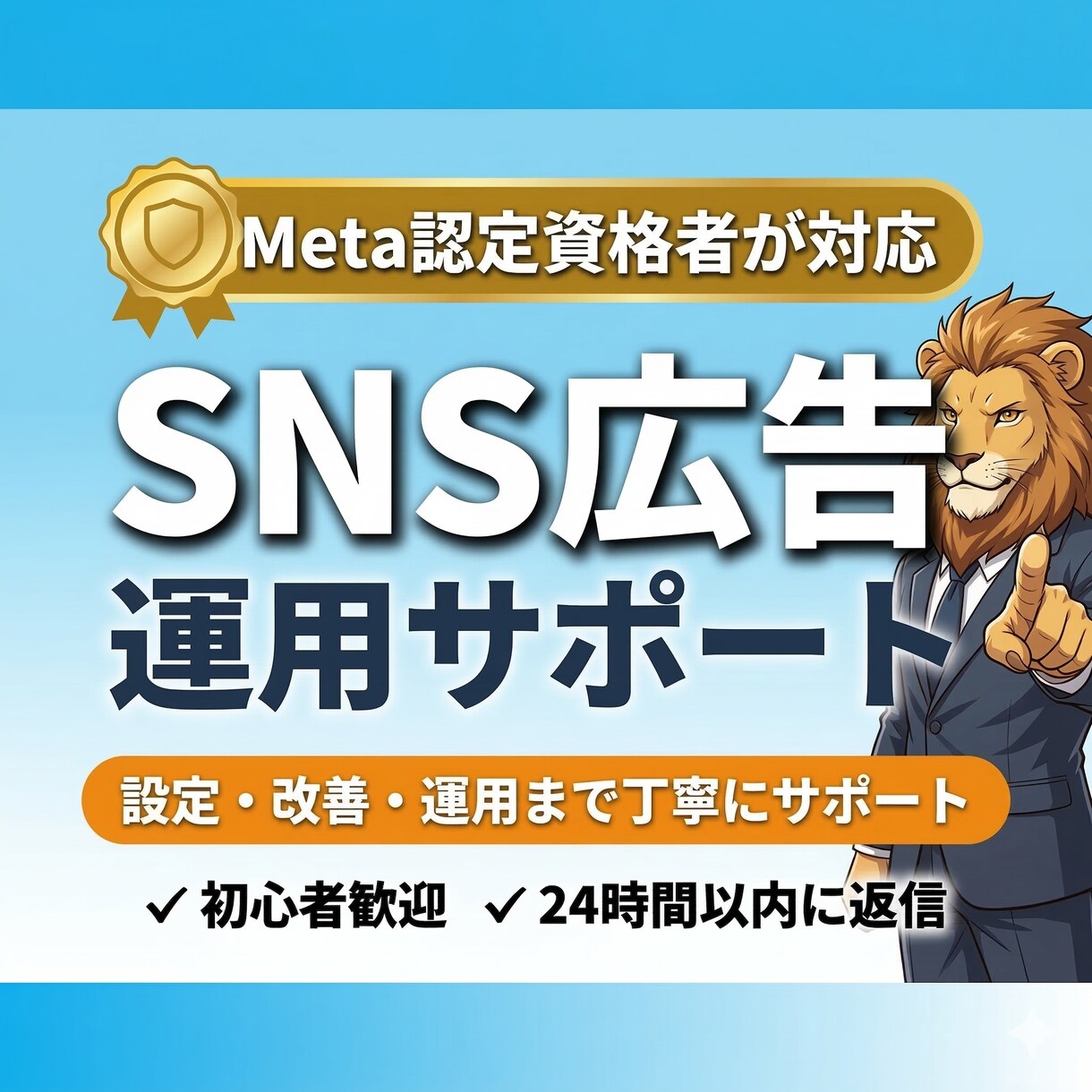 SNS広告の初期設定・改善・運用サポートします 現役の広告運用者があなたのわからないを解決します！ イメージ1