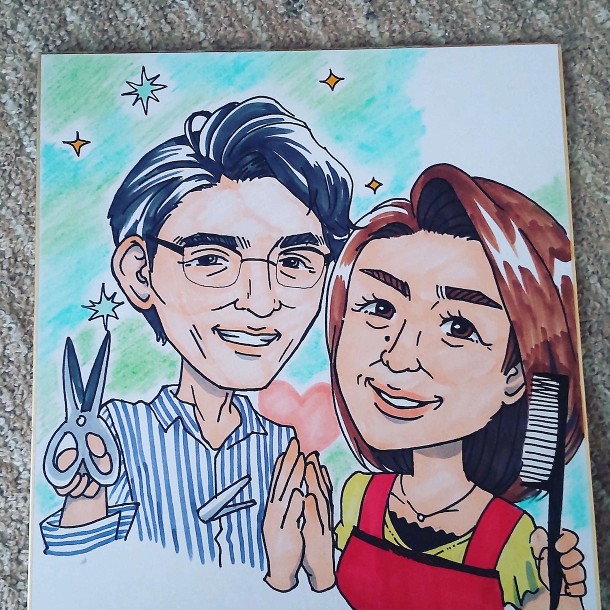世界で一つのオーダーメイド似顔絵描きます 明るい癒やされる似顔絵をお描きします。 イメージ5