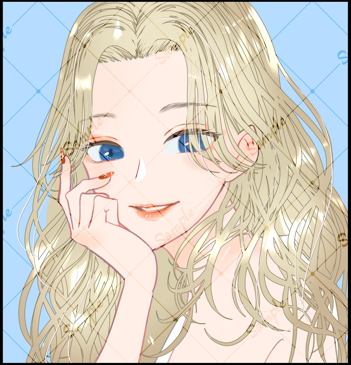 SNSアイコン向け⭐︎女の子のイラスト描きます シンプルだけど目を惹く可愛い女の子を描くことを目指してます✨ イメージ4