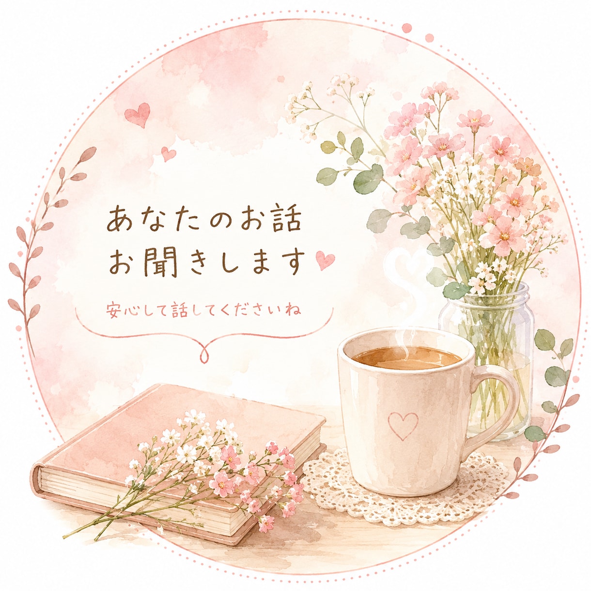 あなたのお話を否定せずお聞きします 誰にも言えない気持ちも安心です イメージ1