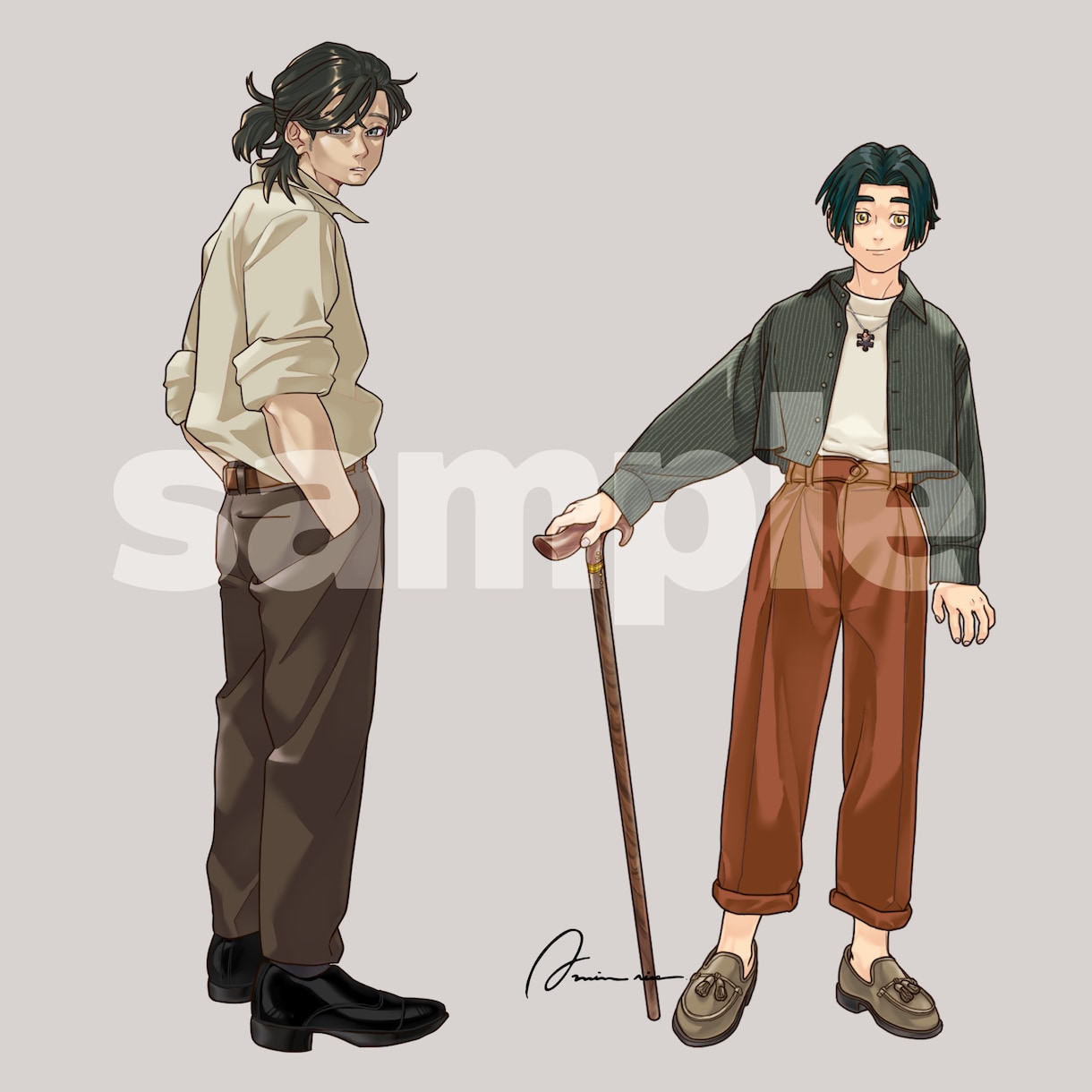 自然な仕草のキャラクター立ち絵を制作します TRPG／配信用サムネイルなどに使用できるイラストを描きます イメージ4