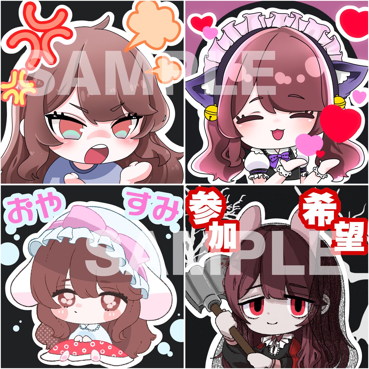 SNS用アイコン、サムネイラストなどお描きします ご要望にそったイラストになるよう心掛けます◎ イメージ5
