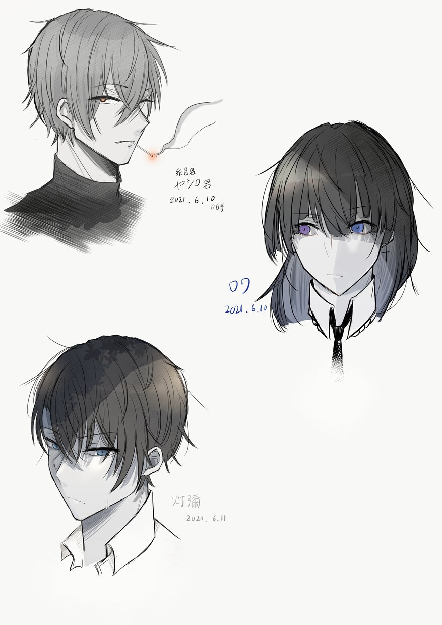 二次創作から一次創作キャラクター作成受付ております アイコンや1枚絵、キャラ作成やサムネ色々受け付けています イメージ7