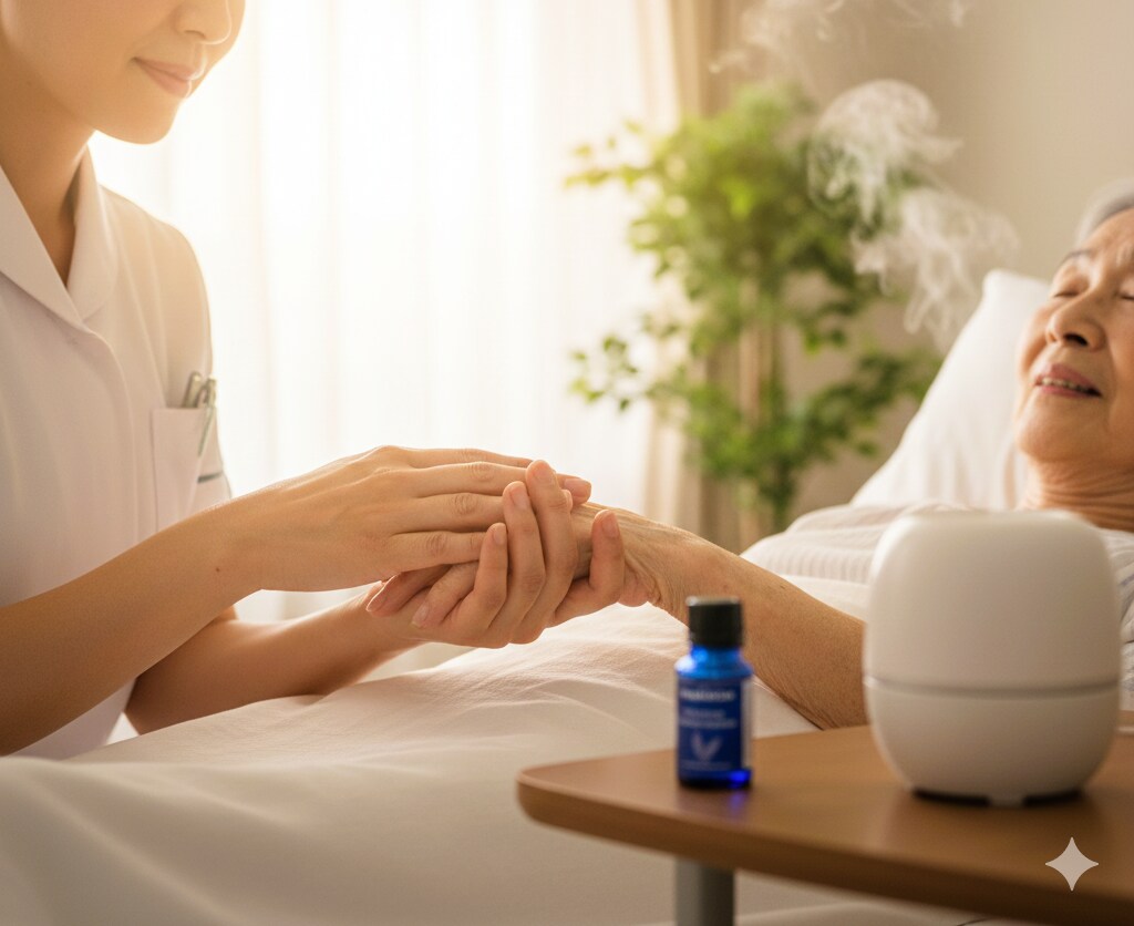 専門のアロマケアで終末期介護、看護に寄り添います アロマで寄り添うケアへ。あなたの心に凪を届ける専門家。 イメージ1