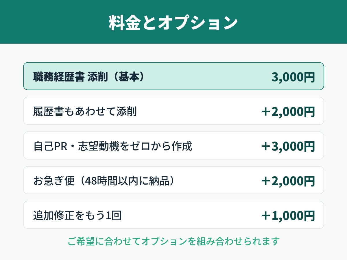 現役薬剤師があなたの職務経歴書を添削します 調剤・病院・ドラッグ・製薬｜採用側目線で書類選考突破へ イメージ3