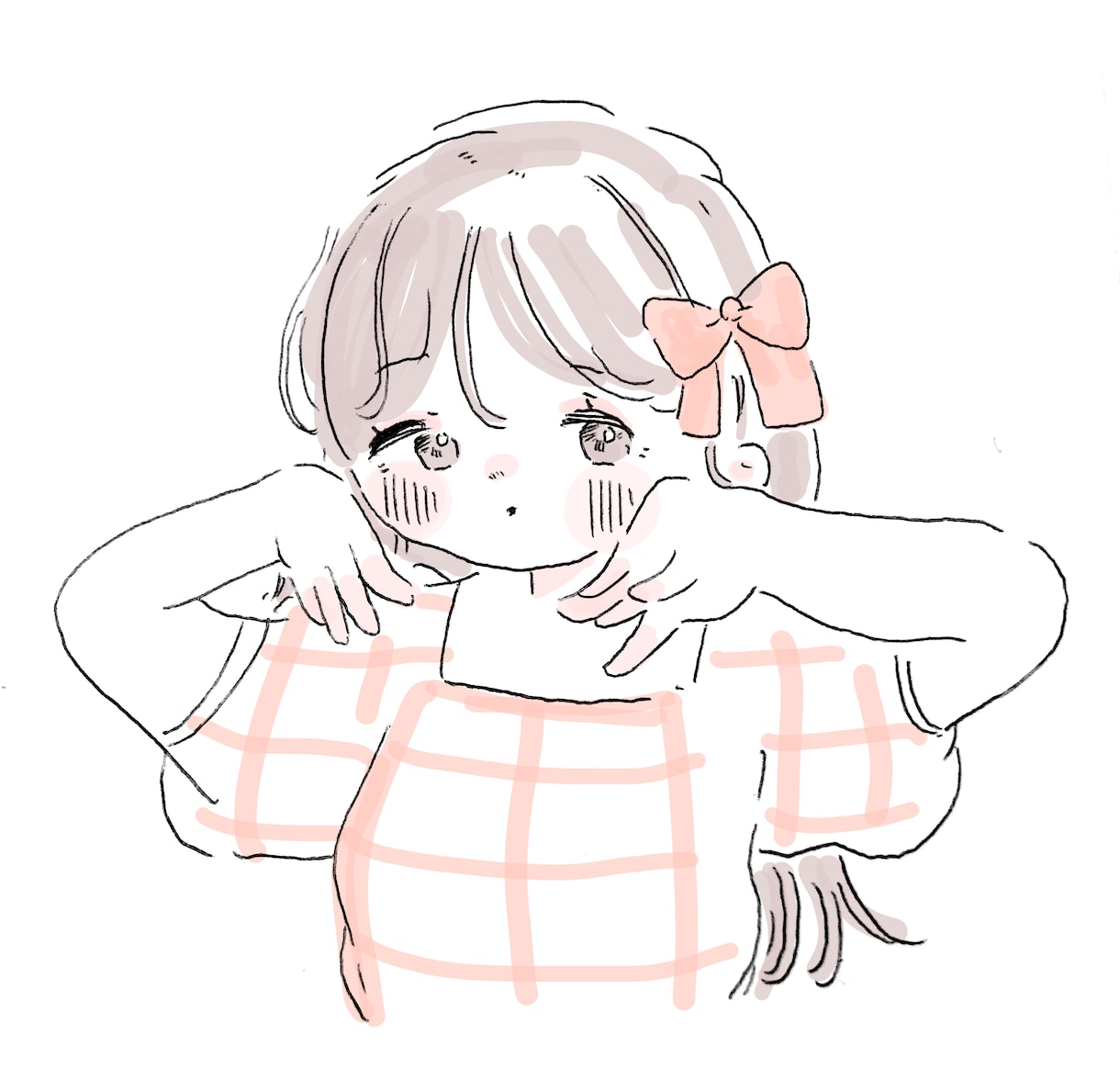 優しいふんわりした女の子イラストを作成します "心に届く優しいタッチふんわりとした絵。" イメージ3