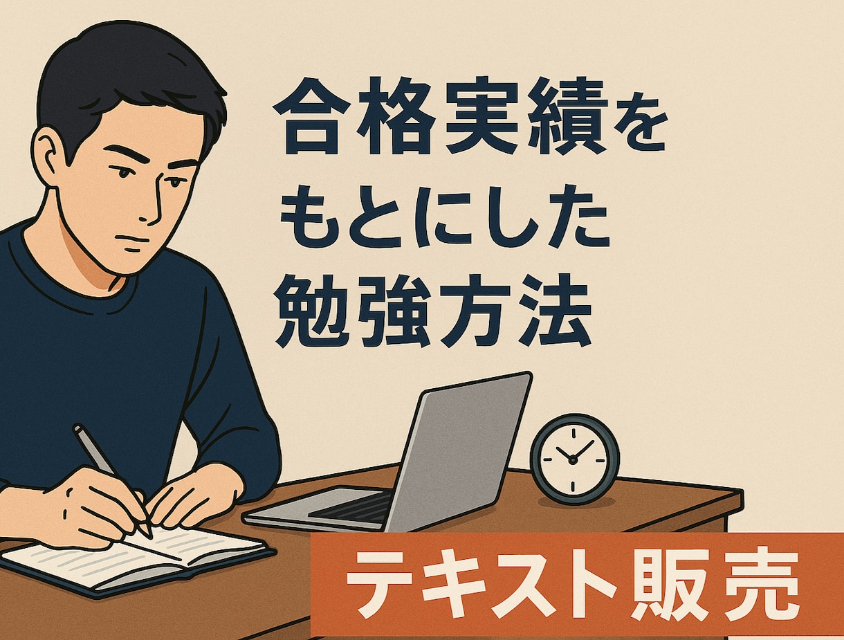 資格試験合格に向けたアドバイス資料を販売します 合格実績をもとにしたポイントが詰まっています イメージ1
