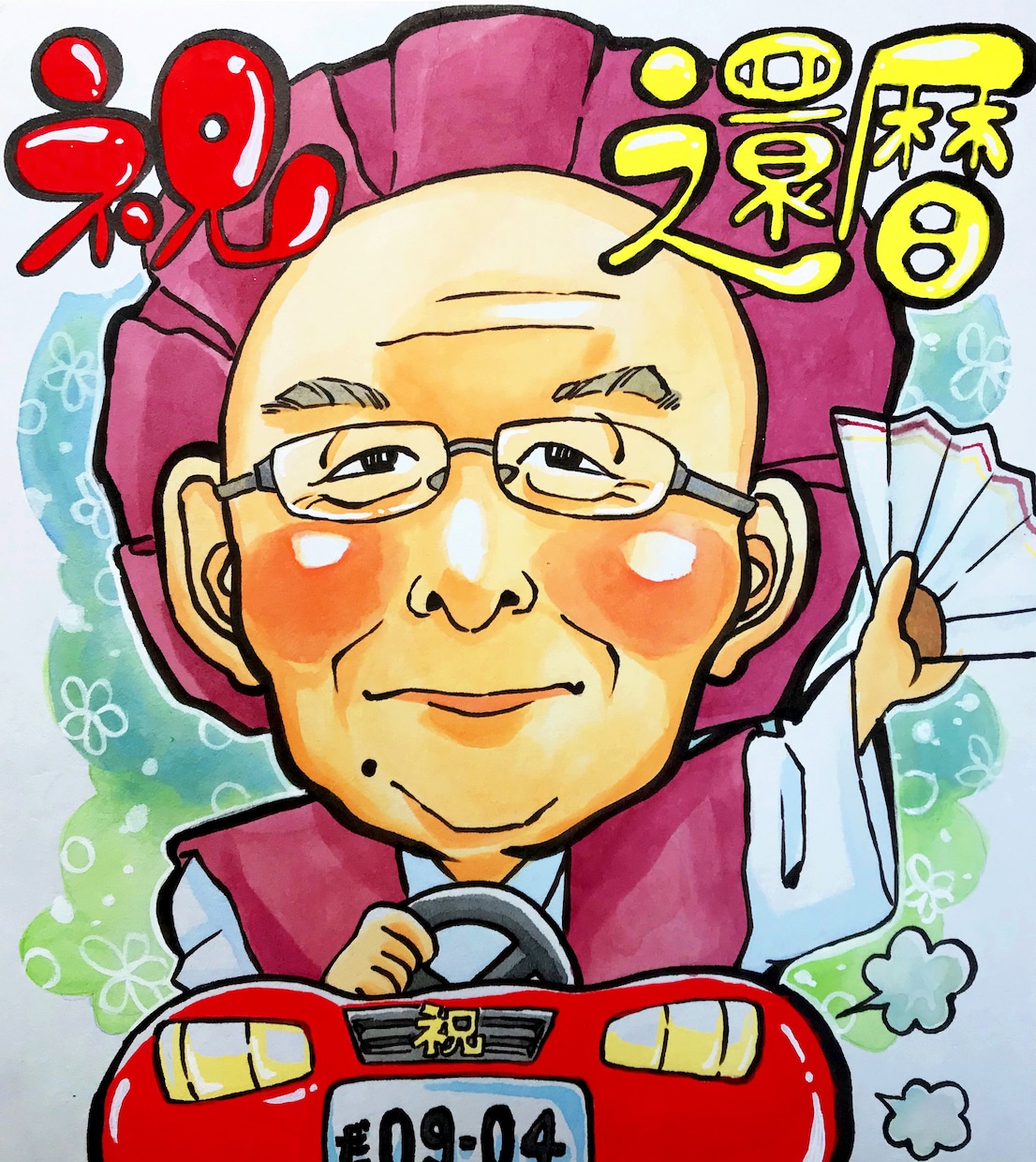 デジタル・アナログ似顔絵どちらもお描きします 可愛いキャッチーな似顔絵描きます イメージ9