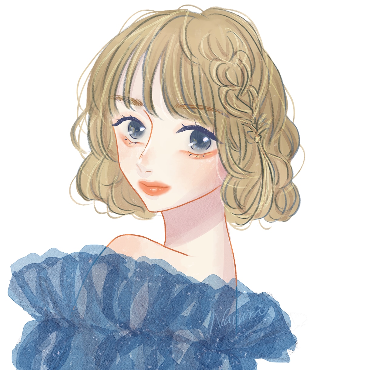 顔タイプ診断＋あなただけの似顔絵描きます 現役美大生が顔タイプ診断! 診断をもとに似顔絵をプレゼント イメージ1