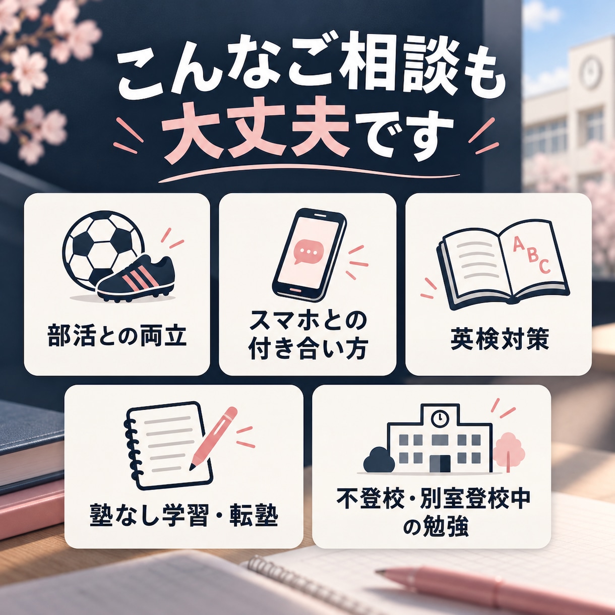 継続3回中学生の悩みを整理し学習計画を作ります 講師・教室運営の経験を活かし、悩みに寄り添う６０分 イメージ6