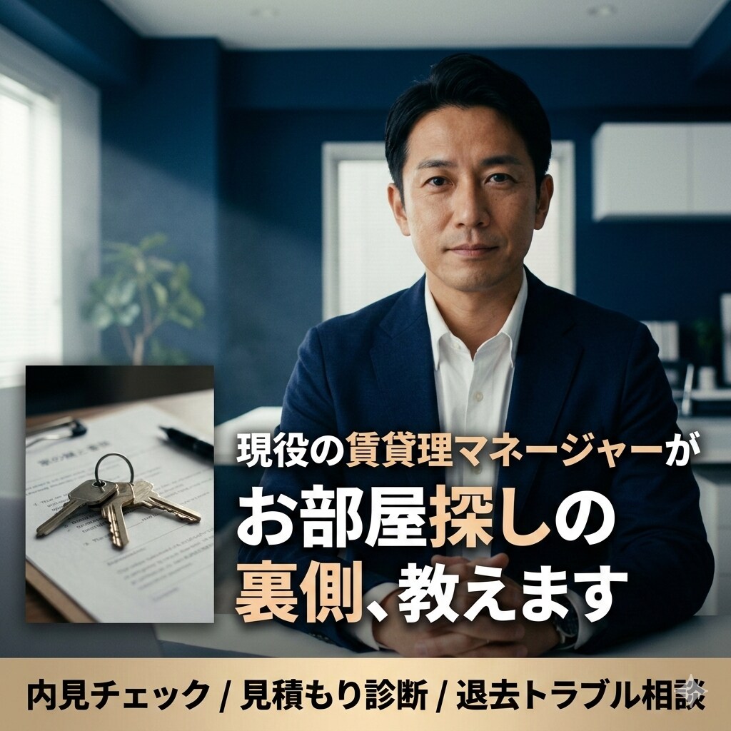 賃貸管理のプロが教えます 賃貸管理のプロが教える！失敗しないお部屋探しを伝授します。 イメージ1
