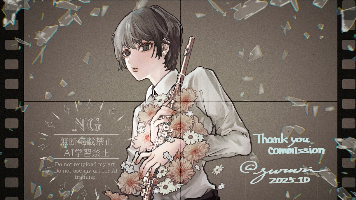 手描きでぬくもりのあるイラスト作製します 和風/レトロな絵柄で人物や動植物を描きます。 イメージ2