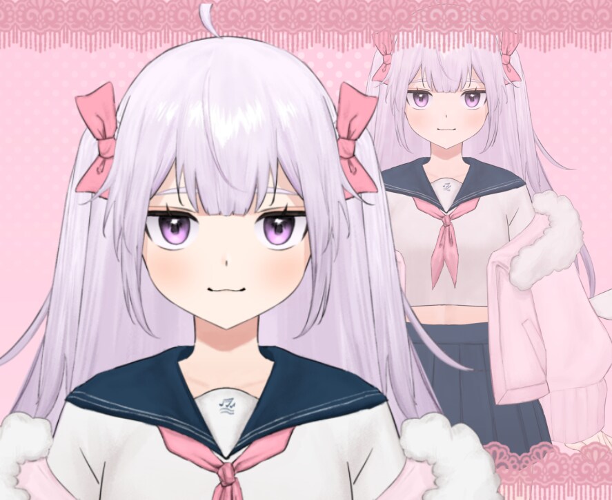 VTuberパーツ分けイラスト描きます キャラデザからパーツ分け、キービジュアルまでお任せ下さい。 イメージ1
