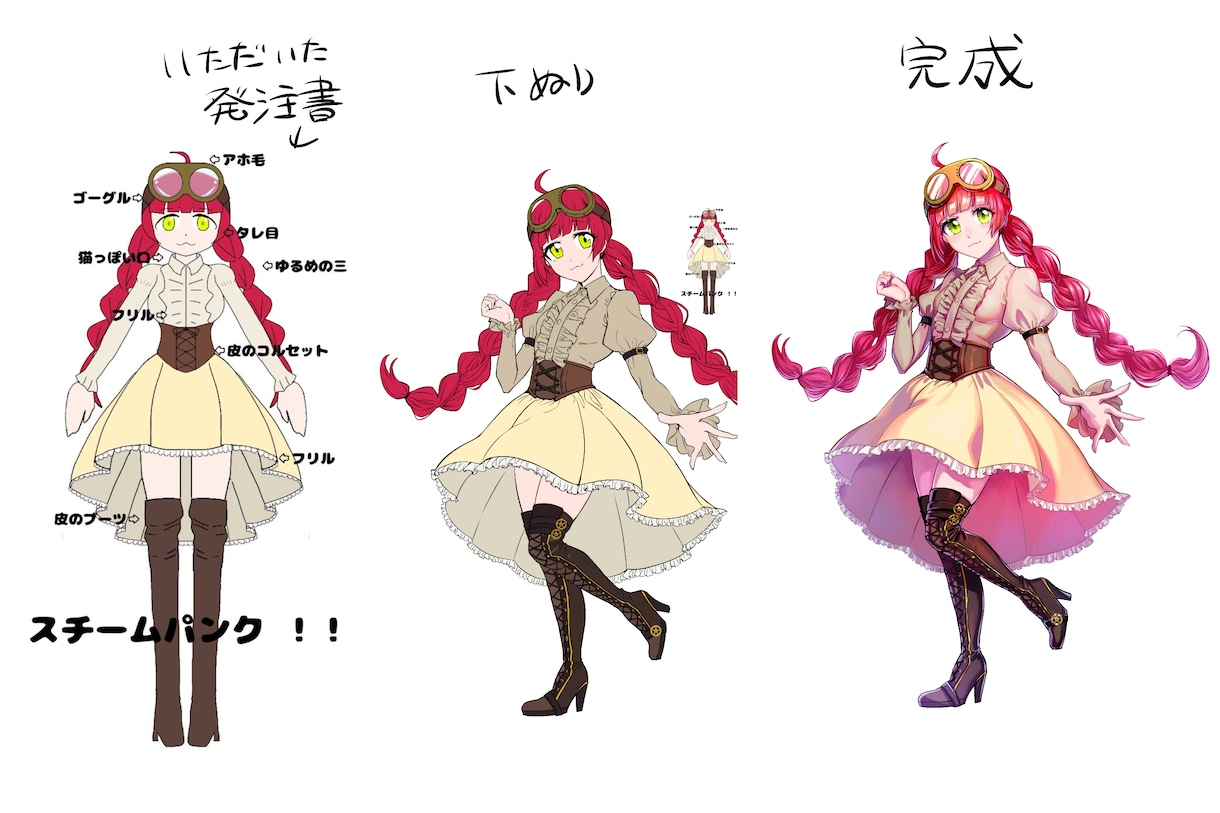 キャラクター立ち絵描きます TRPGのキャラクターやゲームの登場人物など！ イメージ1